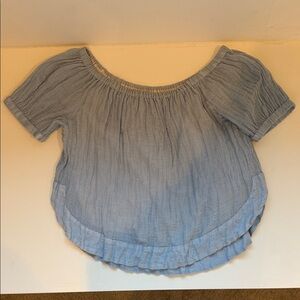 See by Chloe Blue Off-Shoulder Top size 36